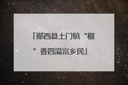 郧西县土门镇“椒”香四溢富乡民