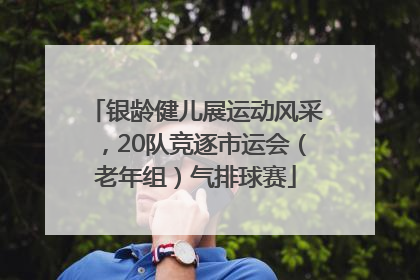 银龄健儿展运动风采，20队竞逐市运会（老年组）气排球赛