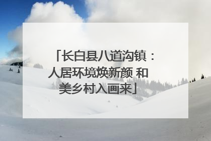 长白县八道沟镇：人居环境焕新颜 和美乡村入画来