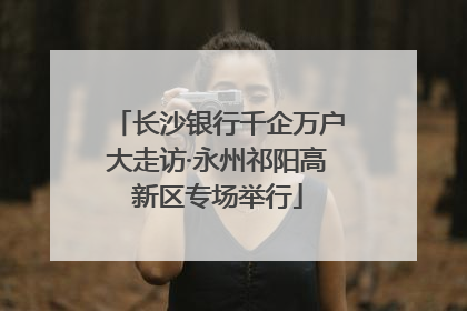 长沙银行千企万户大走访·永州祁阳高新区专场举行