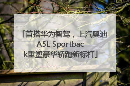 首搭华为智驾，上汽奥迪A5L Sportback重塑豪华轿跑新标杆