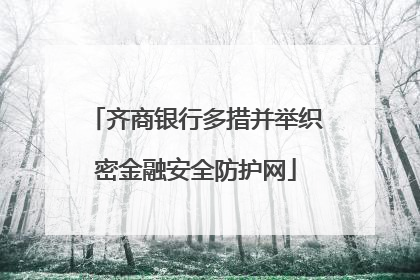齐商银行多措并举织密金融安全防护网